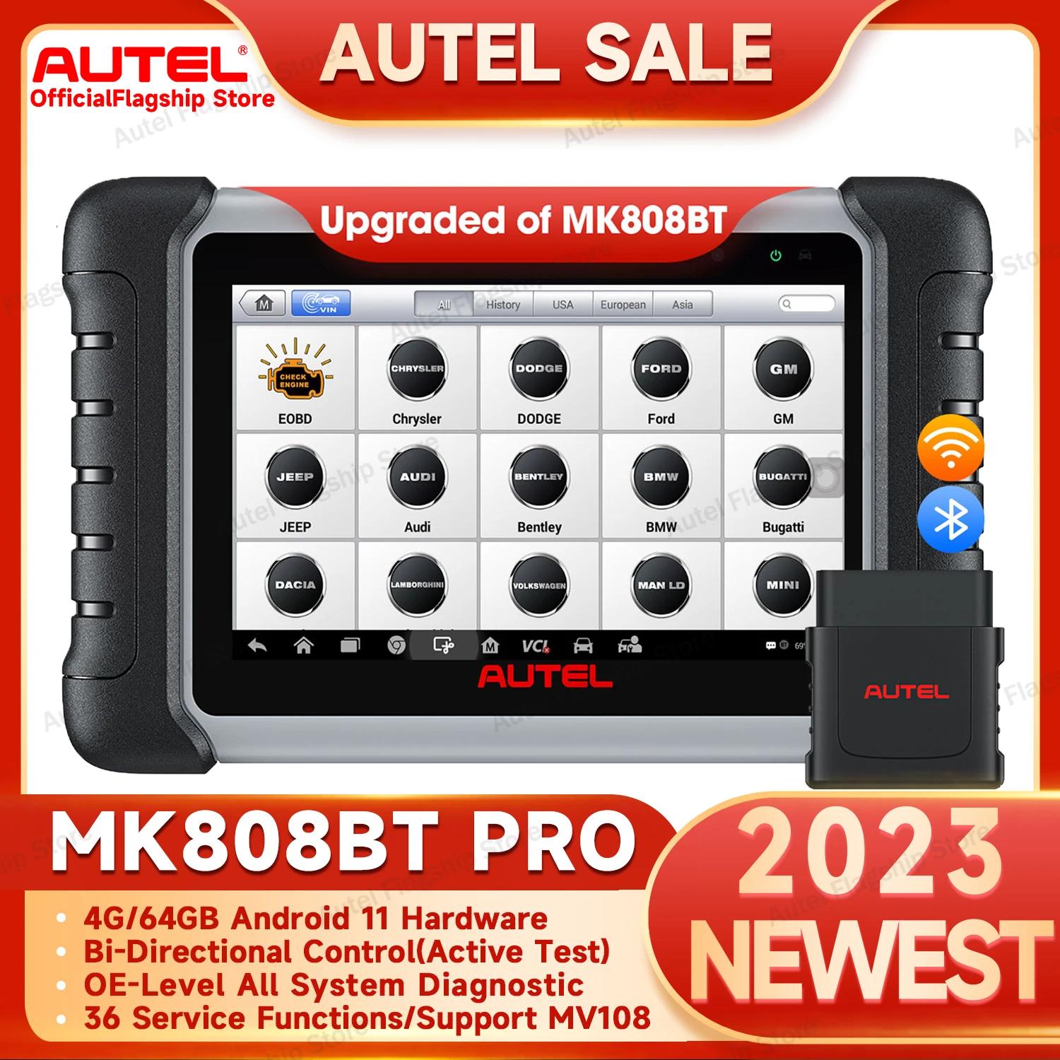 Autel-MaxiCOM MK808BT Pro OBD2 ĳ ڵ   ڵ , Ƽ ׽Ʈ,  ý , 28 + 